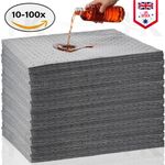 100x Oil/Fuel/Water/Chemical Spill Maintenance Absorbent Mat Spill Pads Protect