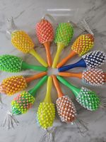 1x African Shekere /Shaker - A Plastic Beaded Maracas