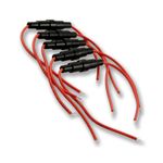 Inline Fuse Holder Screw Type Glass Ceramic Fuse  with 22 AWG Wire Cable