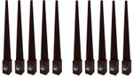 10X FENCE POST SPIKE HOLDER 750MM X 75MM SUPPORT RUST RESISTANT METAL STAKES