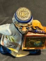 Vintage Drioli Italy Ceramic Astrologer Decanter Holographic Panel Barware