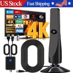 4K Rewave Antena, TV Antenna, Suction Cup TV Antenna Plug Play 3m Cable 2026