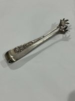 Antique Victorian Silver Plated Bird Eagle Claw Sugar Tongs, Daniel & Arter