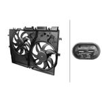 Radiator Fan 8EW366420-171 Hella Cooling 1250G9 1347697080 1250H9 1358012080