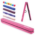 7FT/8FT Full Size ZELUS Folding Floor Balance Beam Gymnastics Beam for Kids Wood