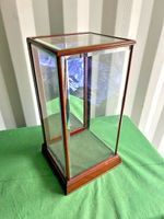 Vintage Hardwood  Bevelled Glass Display Unit Trophy Taxidermy