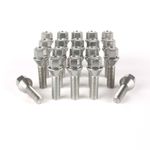 M12 x 1.5 Tapered 21mm-60mm Alloy Wheel Bolts, 17mm Hex, For Pre 2012 BMW & More