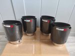 Bmw Carbon Fibre Akrapovic Exhaust Tips 4 Set M2 M3 M4 M5 M6 F80 F82 F83 F10 F87