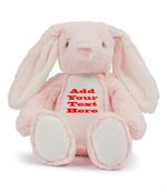 Personalised Bunny Kids Soft Plush Play Toys Happy Birthday Name 23 -26 cm
