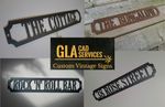 Customised Vintage Style House Name Sign 500mm Wide Mild Steel Rusty