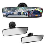 Car Rear View Mirror,Car Interior Suction Cup Rearview Mirror for Driving Test
