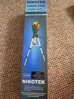 NIKOTEK Cross-Line Laser Level with Tripod, Yellow/Black NK-01GT1