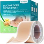 UPF50+ Silicone Scar Sheets with UV Protection Reusable Sheets to Soften, Flatte