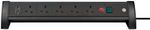 Brennenstuhl Extension Lead With USB 5 Gang Extension Lead Desk Extension Lead