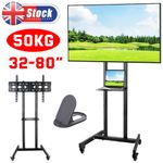 Mobile Floor Stand TV Mount Bracket Stand Trolley Cart for 32-85 inch TV Tool UK