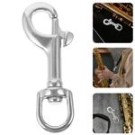 Stainless Steel Swivel Snap Hook for Saxophone Neck Strap Silver