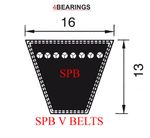 SPB SECTION V BELT SIZES SPB1250 - SPB4100 V BELT 16MM X 13MM