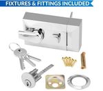 NIGHTLATCH 40mm & 60mm FOR FRONT DOOR WITH A CHROME CYLINDER AND EXTRA KEYS