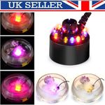 12 LED Ultrasonic Mist Maker Fogger Water Fountain Pond Atomizer Air Humidifier