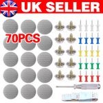 70Pcs Car Roof Lining Liner Repair Kit Fix Sagging Headliner Pins Buckle Rivet R