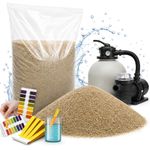 Pool Filter Sand Silica Media Size 20 No.2 + FREE pH Water Test for Bestway 20kg