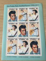 1992 Commonwealth of Dominica Stamp Sheet Elvis MNH