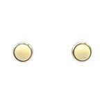 Hermes Eclipse Earrings Metal White Women's Used