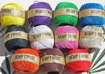 Hemp cord -genuine  hemp twine, string all colours 130 Metre (430 ft) spool x1mm