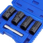 1/2" Locking Wheel Nut Remover Set Stud Bolt Impact Twist Socket Extractor Tool