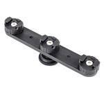 Plastic Camera Triple Hot Shoe Mount 3 in 1 Adapter Bracket Holder Support