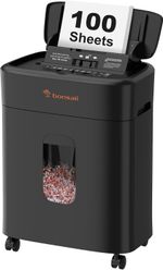 Bonsaii 100‑Sheet Auto‑Feed Micro‑Cut Shredder P‑4 16L 30‑Min Heavy‑Duty