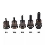 5Pcs Hand Rivet Nut Gun Head Nuts Simple Installation Riveter Rivnut M3-M8 Tool