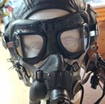 RAF - G TYPE - style leather flying helmet
