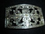 Gold & Silver Toned Metal Victorian Styled Hair Clip