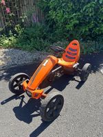 Berg Rally Orange Ride-On Pedal Go-Kart for Ages 4-12, Black/ Orange
