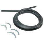 UNIVERSAL Oven Door Seal Cooker Rubber 4 Sided Gasket Rounded Corner Clips 198cm