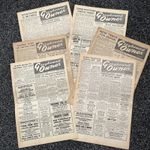 6 x Mid 70’s Greyhound Owner Breeder 4 Page Newspapers Westpark Mustard, Myrtown