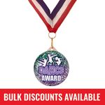 Create Your Own or Choose Design 55mm Plastic Medal FREE Ribbon and Certificate