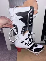 Harley Quinn Cosplay Size UK 6 Women’s Lace Up Boots Footwear