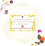 XL Blotting Paper for Flower Press - 200gsm, Large 37.5x28.5 cm, Reusable