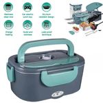 1.5L Electric lunch box Set, Food Heater Lunch Box for School Office Outdoor