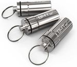 Keyring Pill Box Tablet Medicine Container Capsule with Key Chain, Pack of 3