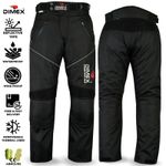 Motorbike Motorcycle Waterproof Cordura Textile Trousers Pants CE Armours BLACK
