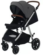 Cuggl Deluxe Pushchair with Footmuff and Rain Cover Dual Wheel Suspension - Grey