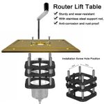 Router Lift Base Router Table Base Aluminum Alloy For Handcraft