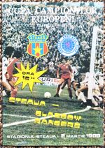 Steaua Bucharest v Rangers - European Cup, Quarter-final, 1st Leg - 2 March 1988