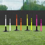 FORZA 1.5ft Mini Slalom Poles - 4x VIBRANT COLOURS - Durable PVC - 25mm/34mm