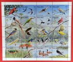 ZAYIX - 1992 Malawi 598 MNH miniature sheet Birds of Africa Flowers 071922SL01M