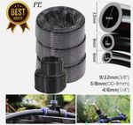 Black LDPE Drip Irrigation Hose Pipe 10-50M 6/8/12mm Garden Water Tube UK Stock