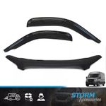 STX BONNET GUARD & EXTERNAL WIND DEFLECTORS SET FOR FORD TRANSIT MK8 2014-2019